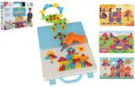 Teddies Kit de construcție din plastic cu șurubelniță 3D Teddies, cu carcasă creativă, cu burghiu cu baterie