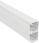 Legrand 638040 DLP-S kábelcsatorna 130x50mm merev fedéllel bepattintható 45mm szerelvényhez, fehér (638040)