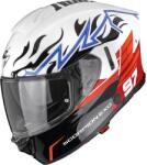 Scorpion Cască integrală pentru motocicletă Scorpion EXO-530 Air JSK 97 alb-roșu (SCRP173-556-59)