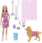 Mattel Barbie păpușă cu cățel la plimbare (25JJB46) Papusa Barbie