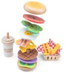 WOET Set din lemn - fast food (CLAS_10617) Bucatarie copii