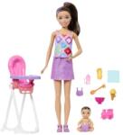 Mattel Barbie Skipper BABYSITTERS bonă cu scaun de masă (25JJB44) Papusa Barbie