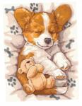 Ideyka Festmény Számok Szerint Alvó Corgi 30X40CM (4823104363422)