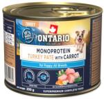 ONTARIO Puppy monoprotein pulyka pástétom sárgarépával 200g (214-859969)