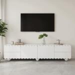Hommoo Tv szekrény 175x38x37 cm fehér Mdf+pb hajlított szélekkel (103)