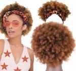 Hopki Paróka Nyár 80 90 Fürtök Retro Italo Disco Haj Göndör Afro Női Férfi (1055583667)