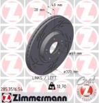 Zimmermann Bal Hátsó Féktárcsa 285.3516. 54/ZIM