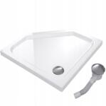  Zuhanytálca Ötszögletű 80x80 Slim Alacsony 5 CM Fehér Szifon (bSEV-BRS-D8080-5W)