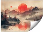 GIGAPRINT Vintage Fotótapéta Japán Táj Köddel A Nappali Hálószobájába 300x210 (vintage__japonski_krajobraz_z_mgla)