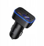hoco. Autós töltő LCD-vel 2x Usb Usb C QC3.0 Pd 42W Z63A fekete (Z63A)
