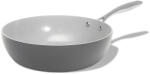 Elmich Tapadásmentes kerámia wok serpenyő Vital Ø 28 cm - sötétszürke