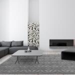 Asiatic kültéri műszálas szőnyeg salta anthracite star sa01 - 160 x 230 cm