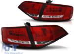 KITT Lightning LED BAR hátsó lámpák Audi A4 B8 Sedan (2012-2015) Piros-Fehér Dinamikus Szekvenciális Irányjelzővel (TLAUA4B8FRC)