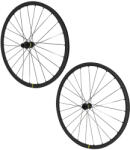MAVIC KSYRIUM S25 700 országúti tárcsafékes kerékszett, tubeless ready, Center Lock, fekete, Shimano 11-10V (első + hátsó) - 12x100 és 12x142 átütőtengely + gyorskioldó adapter, 24 küllő, 622-19 felni MAVIC