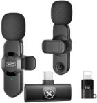 XO Design Lavaliera XO Design MC14 Dual, USB-C / Lightning, Set 2 bucati, Neagra