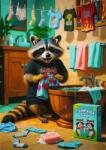 Trefl - Puzzle Premium Plus - Produse pentru animale de companie și oameni: O zi de lucru a unui raton - 1 000 piese Puzzle