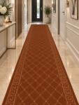 Versace Traversa Versace, Tesatura Plata, Latime 0.8m, Marime 100 x 400 cm, Maro, , Antialergica, Polipropilena, Living, Dormitor, Coridor, Hol Covor