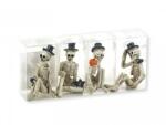 CQ Kft Csontváz figura kalapban 4db 8cm (499579)