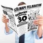 Nevesajándék Vicces Szülinapi Újság - Szülinapi Feladatok 30 (U046)