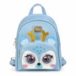 Flippy Rucsac Interactiv pentru Copii, Flippy, Model Ren, Ochi Mobili, Functie de Clipire si Ras, Reactie la Atingere, Muzica, 27.8x21x14.5 cm, Albastru (167028)
