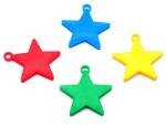 Flippy Set 4 Greutati pentru Baloanele cu Heliu, Flippy, 32 grame, 8 grame Fiecare, Plastic, Forma Stelute, Multicolor (131972)