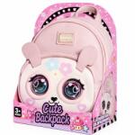 Flippy Rucsac Interactiv pentru Copii, Flippy, Model Iepure, Ochi Mobili, Functie de Clipire si Ras, Reactie la Atingere, Muzica, 27.8x21x14.5 cm, Roz (167033)