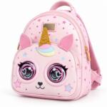 Flippy Rucsac Interactiv pentru Copii, Flippy, Model Unicorn, Ochi Mobili, Functie de Clipire si Ras, Reactie la Atingere, Muzica, 27.8x21x14.5 cm, Roz (167029)