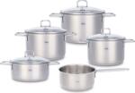 Fissler Set de oale Fissler SatiTherm din oțel cu capac din sticlă, 5 piese (086-117-05-000/0)