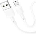 hoco. premium product Cablu de date, Hoco X83 Victory, USB / Micro-USB, 2.4A, 1m, Alb (6931474770899)