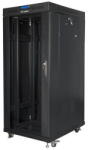 Lanberg Standing rack cabinet 19 inches 27U 800x1200 black LCD glass door FLAT PACK (FF01-8227-12BL)