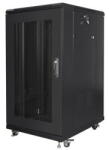 Lanberg Standing cabinet 19 inches 22U 600x800 perforated door, black (FF01-6822-23B) - vexio