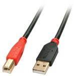 Lindy USB A/USB B 10m USB cable USB 2.0 Black, Red (42761)