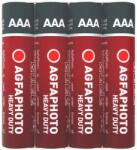 Elem, AAA, 4 db, féltartós (szén-cink), zsugor, AGFAPHOTO "Heavy Duty", (4 db) (APFAAAS4) (APFAAAS4)