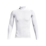 Under Armour HG Armour Comp Mock LS férfi póló XXL / fehér/fekete