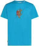 Icebreaker Merino 150 Tech Lite SS Tee Bear Catch férfi funkcionális póló XL / kék/szürke