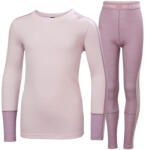Helly Hansen Jr Lifa Merino Midweight Set Purple Clay gyerek funkcionális szett Gyerek 146 / rózsaszín/lila