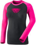 Dynafit Speed Dryarn W L/S Tee női funkcionális felső L / fekete/rózsaszín