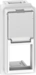 Legrand Adaptor Keystone RJ45 1M Living Now Bticino alb KW07K (KW07K)