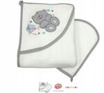 Maltex Fürdőköpeny fehér kapucnis törölköző Maltex 71 x 80 cm-es maci mintával (MA okr mis)