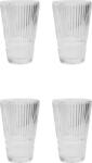 House Doctor Pahare de bere Slots 7, 8 cm transparente, 4 buc (900002259) Pahar
