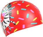 Mad Wave zebra swim cap junior roşu
