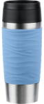 emsa TRAVEL MUG Waves thermal mug (light blue/stainless steel, 0.36 liters) (N2021300) - vexio