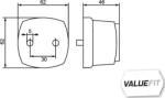 HELLA 2TM 357 012-011 - Stopuri spate - HELLA-2TM 357 012-011 (HELLA2TM357012011)