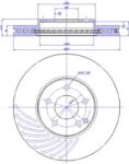 Ferodo DDF1638C-1 - DISC FRANA LIVRABIL NUMAI PERECHE PRET-BUC - compatibil Mercedes - Ferodo-DDF1638C-1 (FERODODDF1638C1)