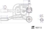 FEBI Bilstein 183113 - CAP DE BARA - compatibil Mercedes - FEBI Bilstein-183113 (FEBIBILSTEIN183113)