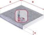 Sofima FILTRU AER HABITACLU CARBON ACTIV - compatibil Honda. Acura - Sofima-S 4306 CA (SOFIMAS4306CA)