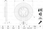 Bosch 0 986 479 E77 - Disc frana - Brake Disc - BOSCH-0 986 479 E77 (BOSCH0986479E77)