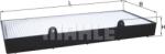 MAHLE LA 1400 - FILTRU AER POLEN - MAHLE - compatibil Iveco - MAHLE-LA 1400 (MAHLELA1400)