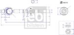 FEBI Bilstein 186318 - Articulatie axiala, cap de bara - Bieleta directie fara capat - stanga / dreapta - lungime: 204mm. EN with counter - nut CITROEN BERLINGO. BERLINGO - MINIVAN. OPEL COMBO E TOUR - LIFE - FEBI 