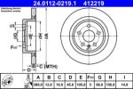 ATE 24.0112-0219.1 - Disc frana - Brake Disc - ATE-24.0112-0219.1 (ATE24011202191)